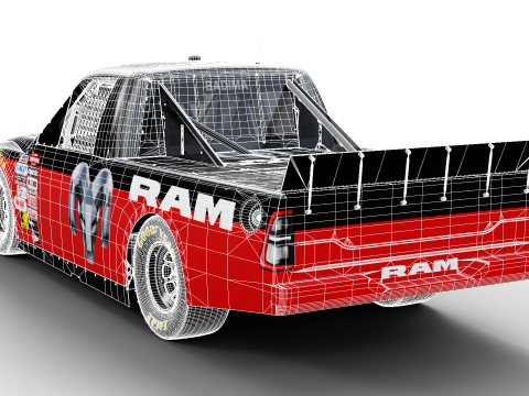 2026 NASCAR Craftsman Truck Series Ram 1500 3Dモデル