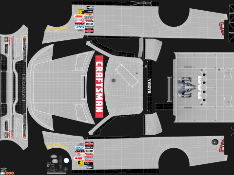 2026 NASCAR Craftsman Truck Series Ram 1500 3Dモデル