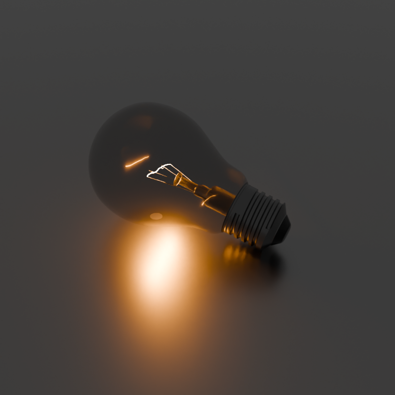 Realistic 3D Bulb 3D Model .c4d .max .obj .3ds .fbx .stl .blend 