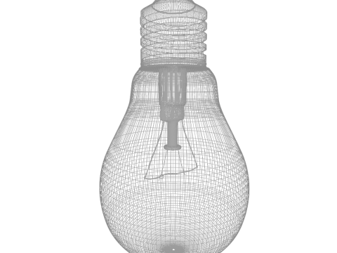 Realistic 3D Bulb 3D Model