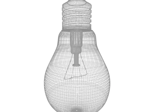 Realistic 3D Bulb 3D Model