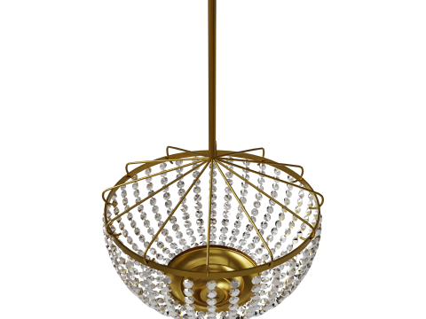 Realistic 3D Chandelier 3D Model