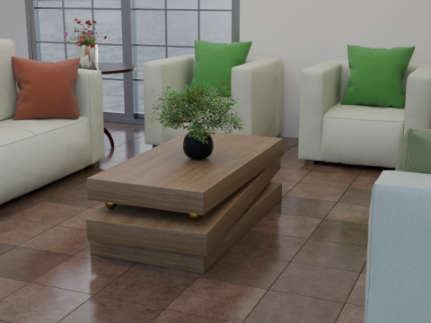 Realistic 3D Coffee Table Modello 3D