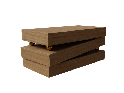 Realistic 3D Coffee Table Modello 3D