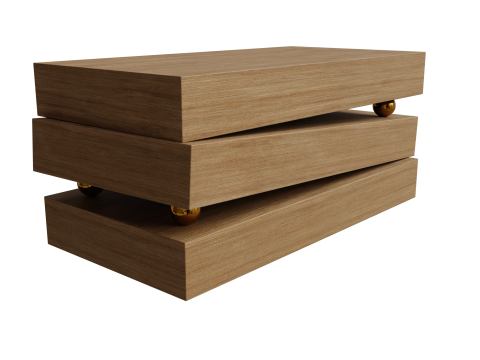 Realistic 3D Coffee Table Modello 3D