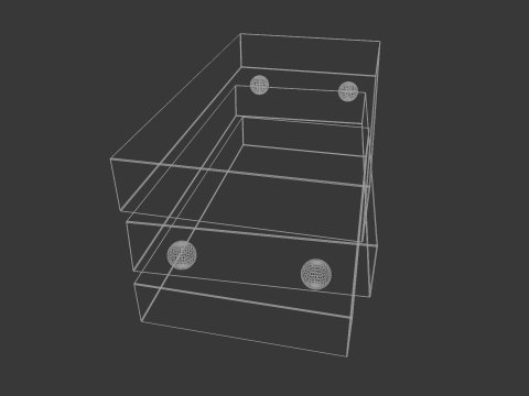 Realistic 3D Coffee Table Modello 3D
