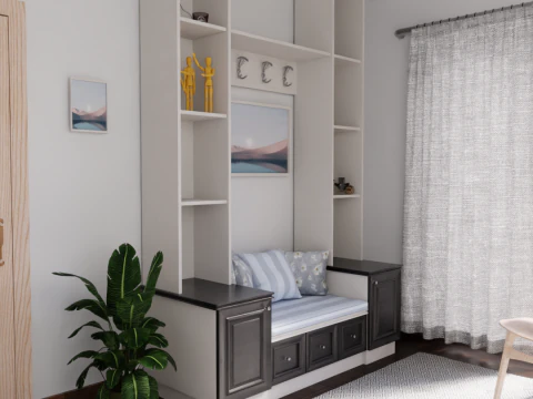 Sof&aacute; art&iacute;stico 3D realista Modelo 3D