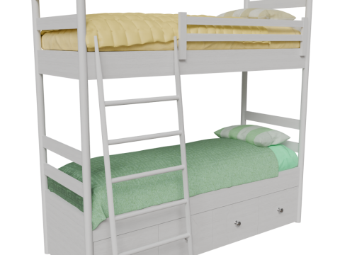 Realistic 3D Bed Modelo 3D