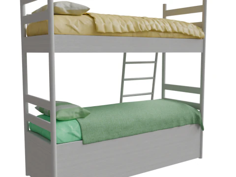 Realistic 3D Bed 3D Model