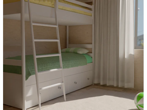 Realistic 3D Bed 3D Model