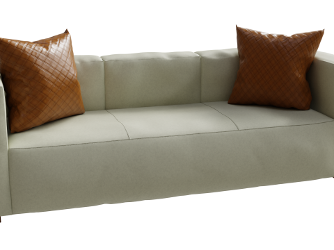 Realistic 3D Couch 3Dモデル