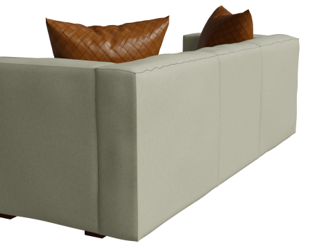Realistic 3D Couch 3D Модель