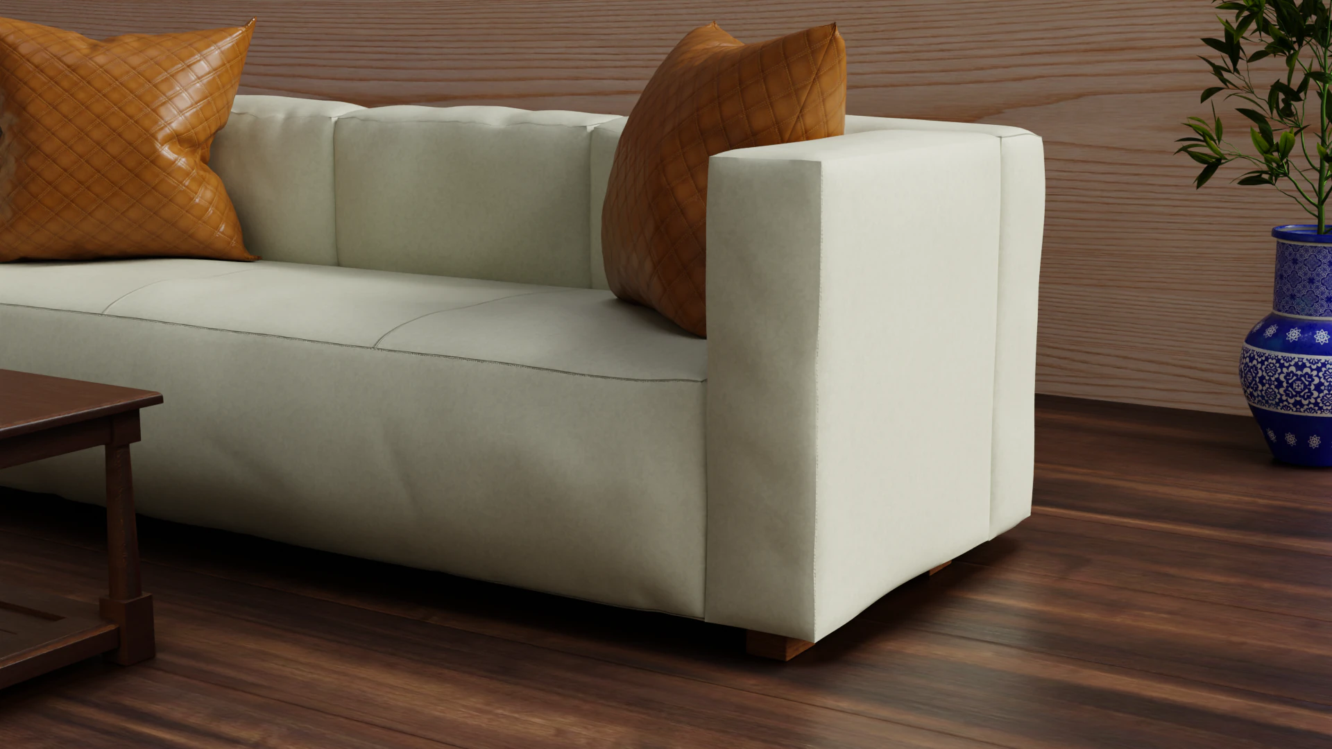 Realistic 3D Couch 3D Model .c4d .max .obj .3ds .fbx .stl .blend 