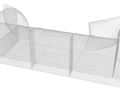 Realistic 3D Couch 3D Model
