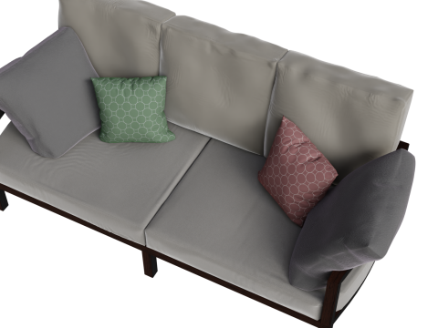 Realistic 3D Couch Model 3D