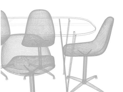Realistic 3D Table 3D Model
