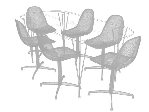 Realistic 3D Table Model 3D