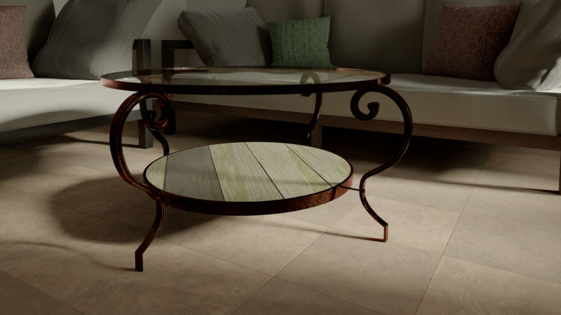 Realistic 3D Table 3D Model .c4d .max .obj .3ds .fbx .stl .blend 