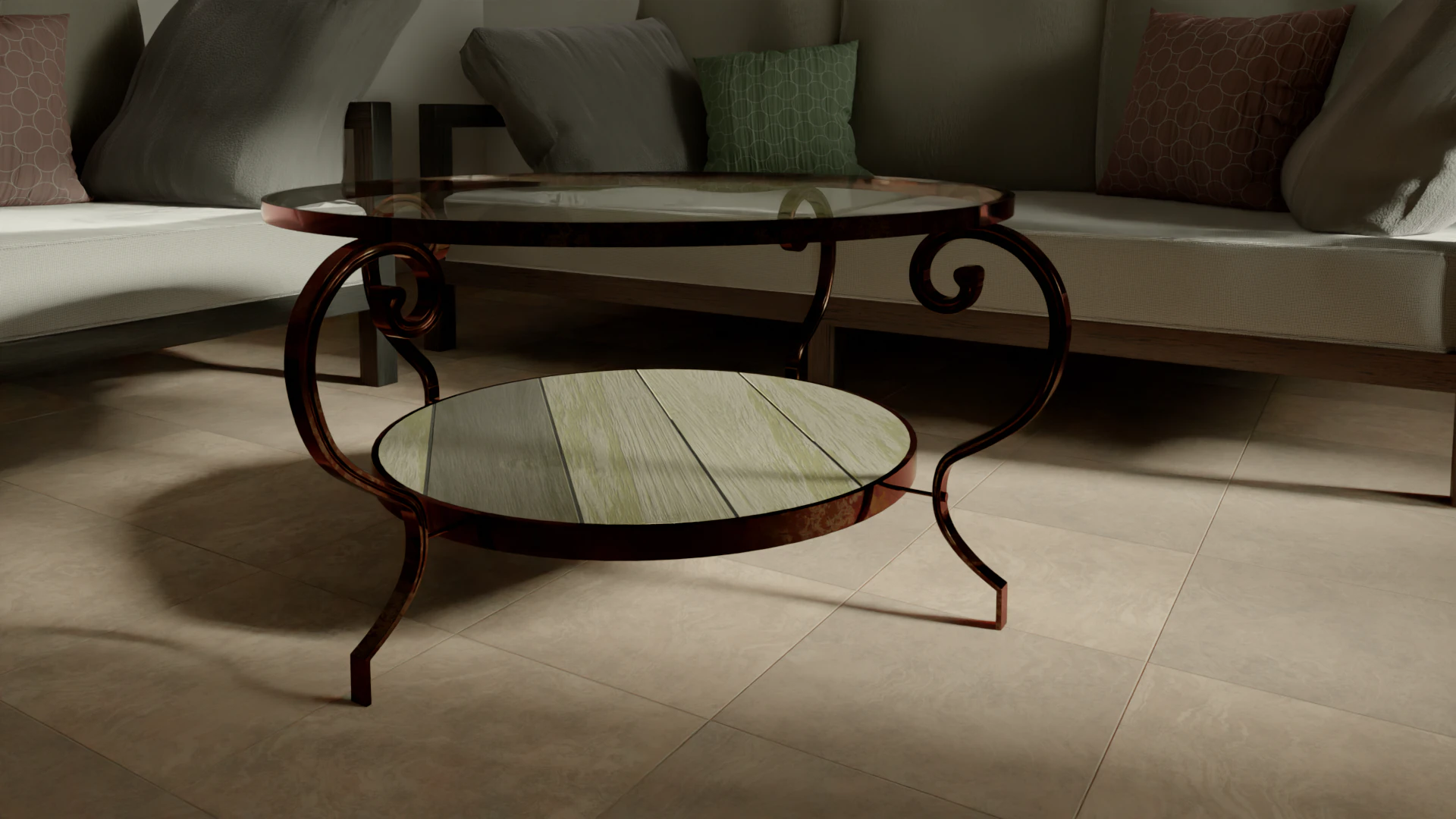 Realistic 3D Table 3D Model .c4d .max .obj .3ds .fbx .stl .blend 