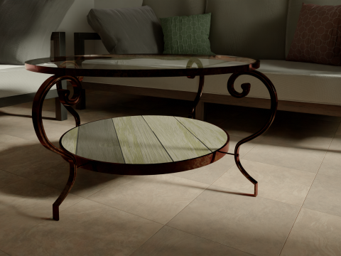 Realistic 3D Table 3Dモデル