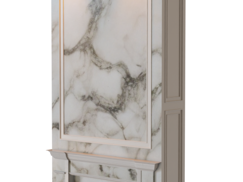 Realistic 3D Fireplace 3D Модель