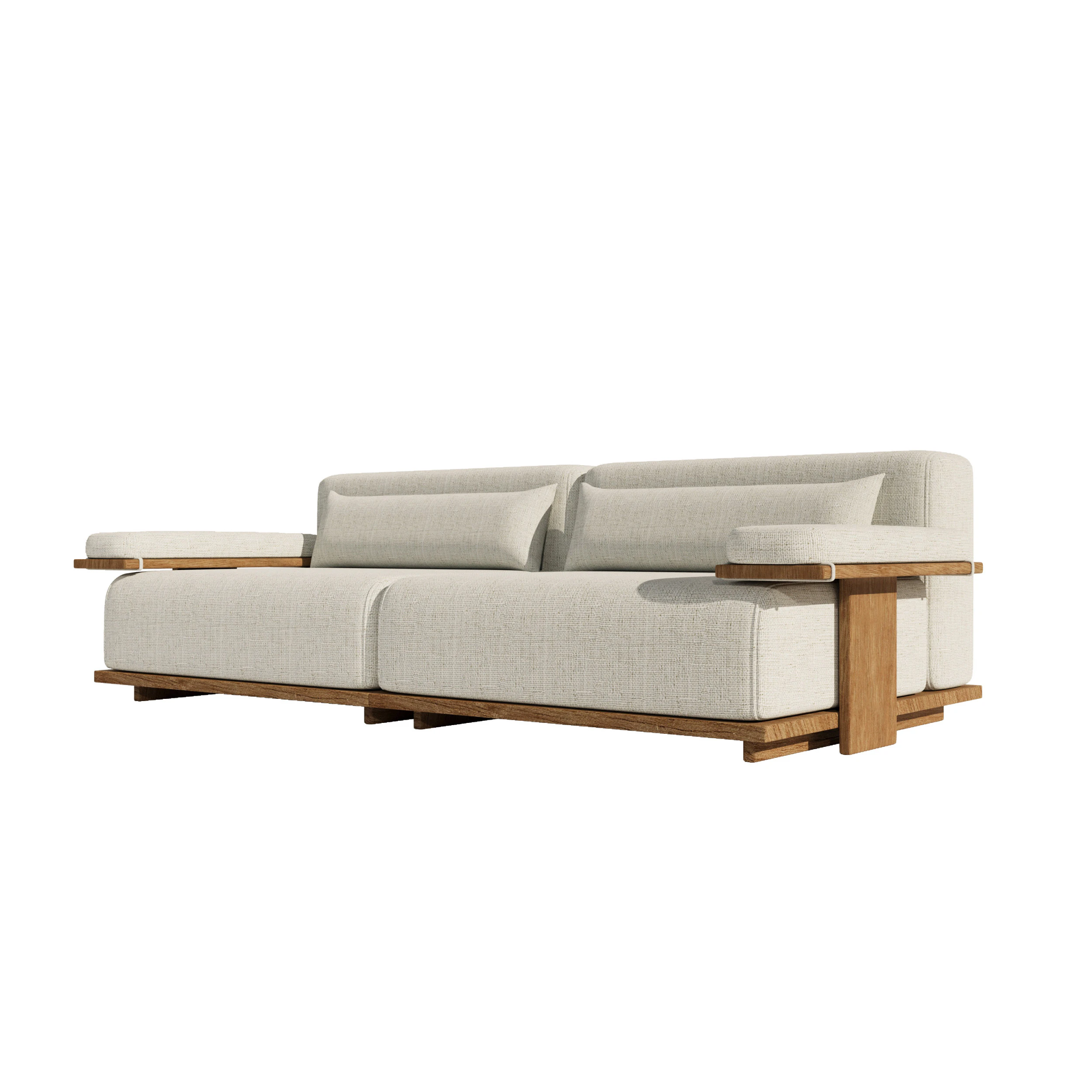 Modern Japandi sofa 3D Model .c4d .max .obj .3ds .fbx .stl .blend 