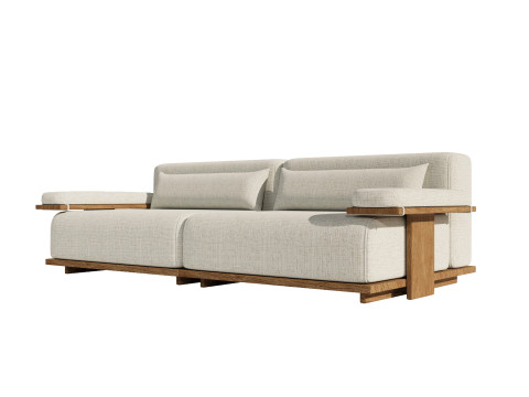 Modern Japandi sofa 3D मॉडल