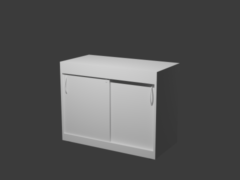 Wooden cupboard pack PBR Textures Blend FBX OBJ 3D Модель