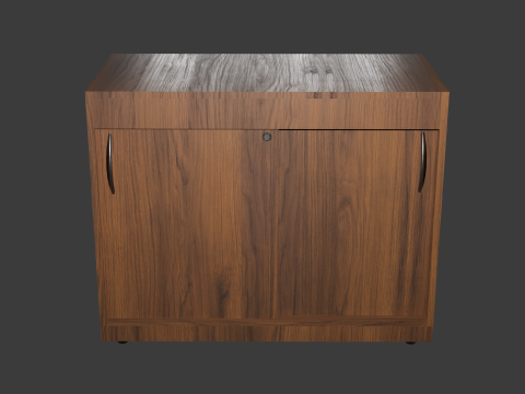 Wooden cupboard pack PBR Textures Blend FBX OBJ 3D Модель