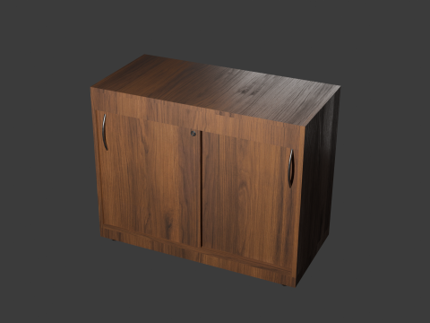 Wooden cupboard pack PBR Textures Blend FBX OBJ 3D Модель
