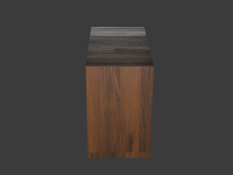 Wooden cupboard pack PBR Textures Blend FBX OBJ 3D Модель