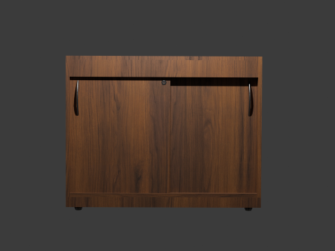 Wooden cupboard pack PBR Textures Blend FBX OBJ 3D Модель