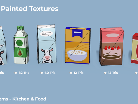 House Items - Low Poly 3D Модель