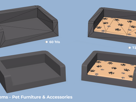 House Items - Low Poly 3D Модель