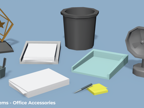 House Items - Low Poly 3D Модель