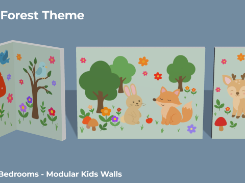 Kamar Tidur Bergaya - Dekorasi Tempat Tidur Mainan Anak Dewasa Model 3D