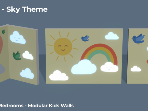 Kamar Tidur Bergaya - Dekorasi Tempat Tidur Mainan Anak Dewasa Model 3D