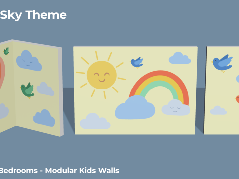 Kamar Tidur Bergaya - Dekorasi Tempat Tidur Mainan Anak Dewasa Model 3D