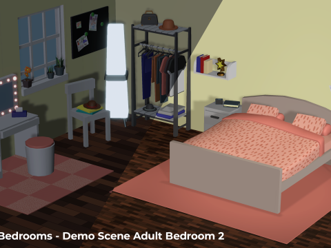 Kamar Tidur Bergaya - Dekorasi Tempat Tidur Mainan Anak Dewasa Model 3D