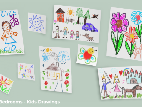 Kamar Tidur Bergaya - Dekorasi Tempat Tidur Mainan Anak Dewasa Model 3D