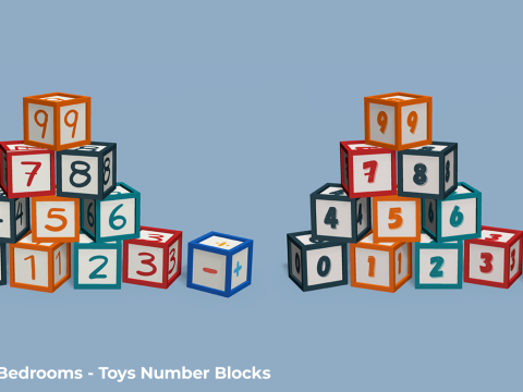 Kamar Tidur Bergaya - Dekorasi Tempat Tidur Mainan Anak Dewasa Model 3D