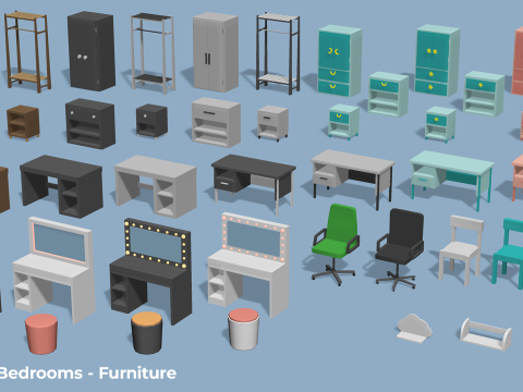 Kamar Tidur Bergaya - Dekorasi Tempat Tidur Mainan Anak Dewasa Model 3D