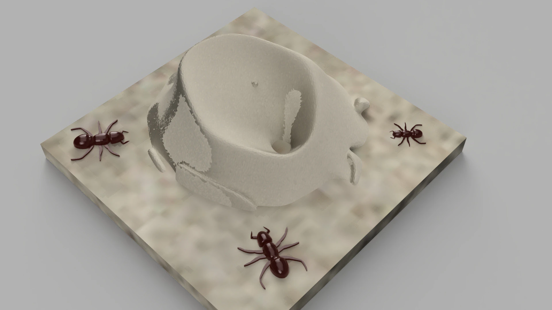 Anthill For 3D Print 3D Print Model .c4d .max .obj .3ds .fbx .stl .blend 
