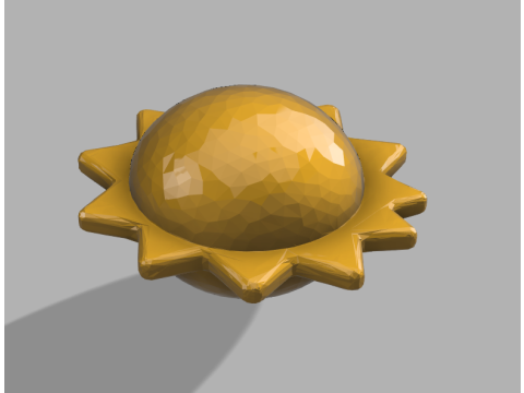 Sun For 3D Print Model Cetak 3D