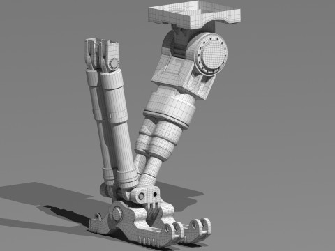 Sci-fi Spaceship Landing Gear 3D मॉडल