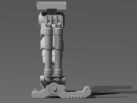 Sci-fi Spaceship Landing Gear 3D Model