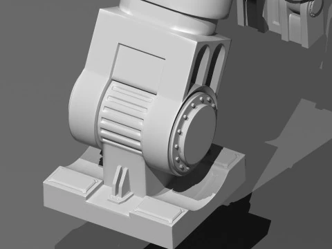 Sci-fi Spaceship Landing Gear 3D Model