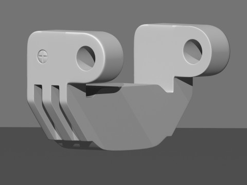 Sci-fi Spaceship Landing Gear 3D Model