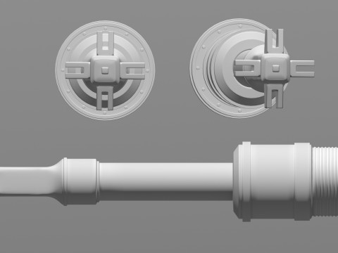Sci-fi Spaceship Claw-type Landing Gear 3D Model