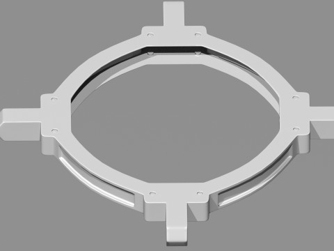 Sci-fi Spaceship Claw-type Landing Gear 3D Model
